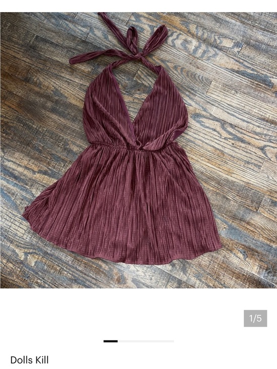 Dolls Kill Dresses & Skirts - MOD Halter Maroon dress small